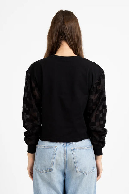 FEDERATION GOODBYE TOP - BLACK