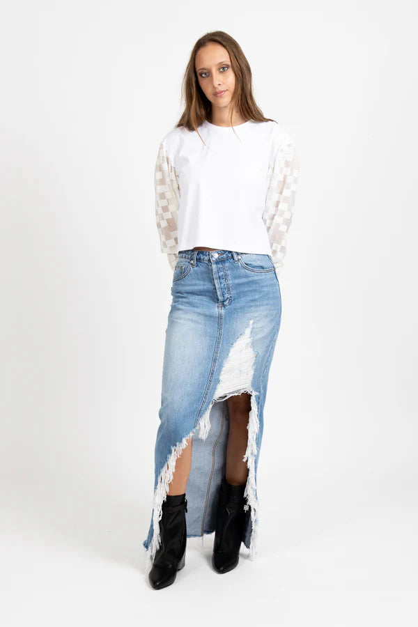 FEDERATION GOODBYE TOP - WHITE