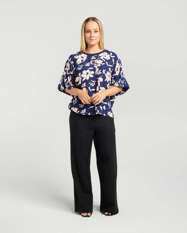 ET ALIA AROHA TOP - INDIGO BLUSH