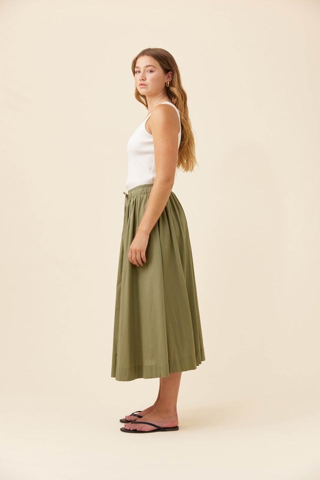 ISLE OF MINE ROSA MAXI SKIRT - SAGE