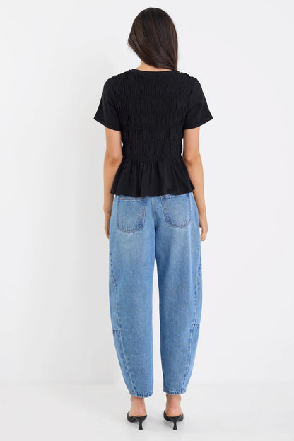 STORIES BE TOLD - NEAT SS TEE - BLACK