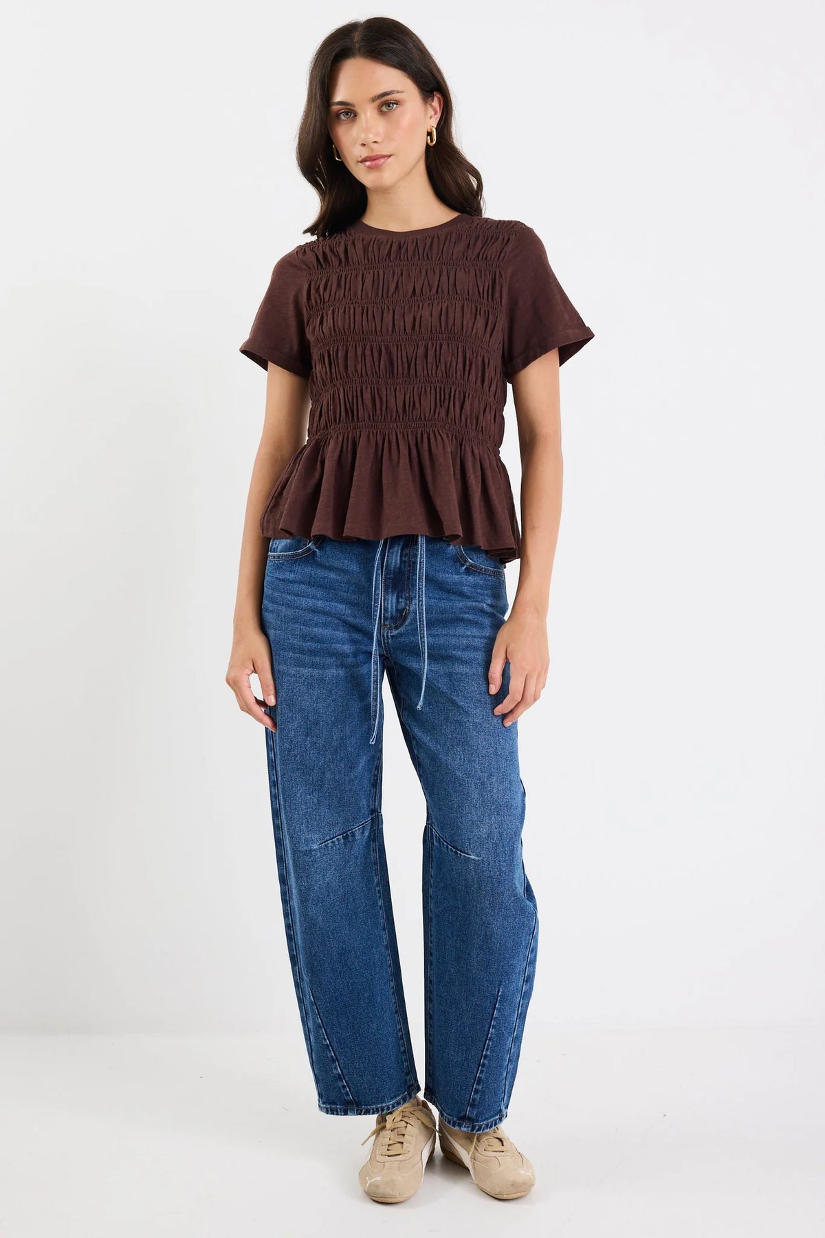 STORIES BE TOLD - NEAT SS TEE - CHOCOLATE