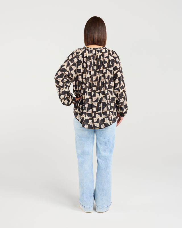 SEDUCE GLORIA TOP - GOLDEN GRID