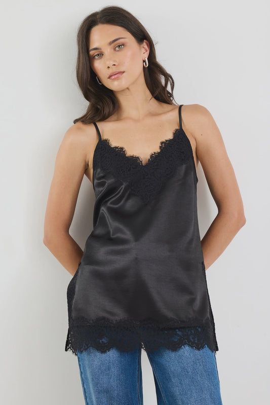 GEORGIO ZOE - NOIR TRIM CAMI - BLACK