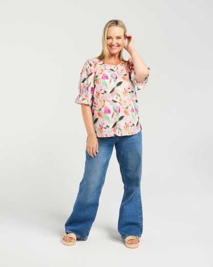 SEDUCE SADIE TOP - SOFT BLOOM