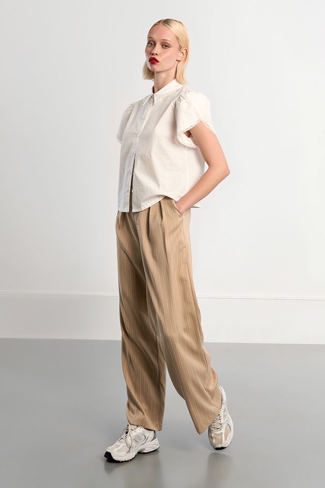 LILI SIDONIO WOVEN PANTS - BEIGE