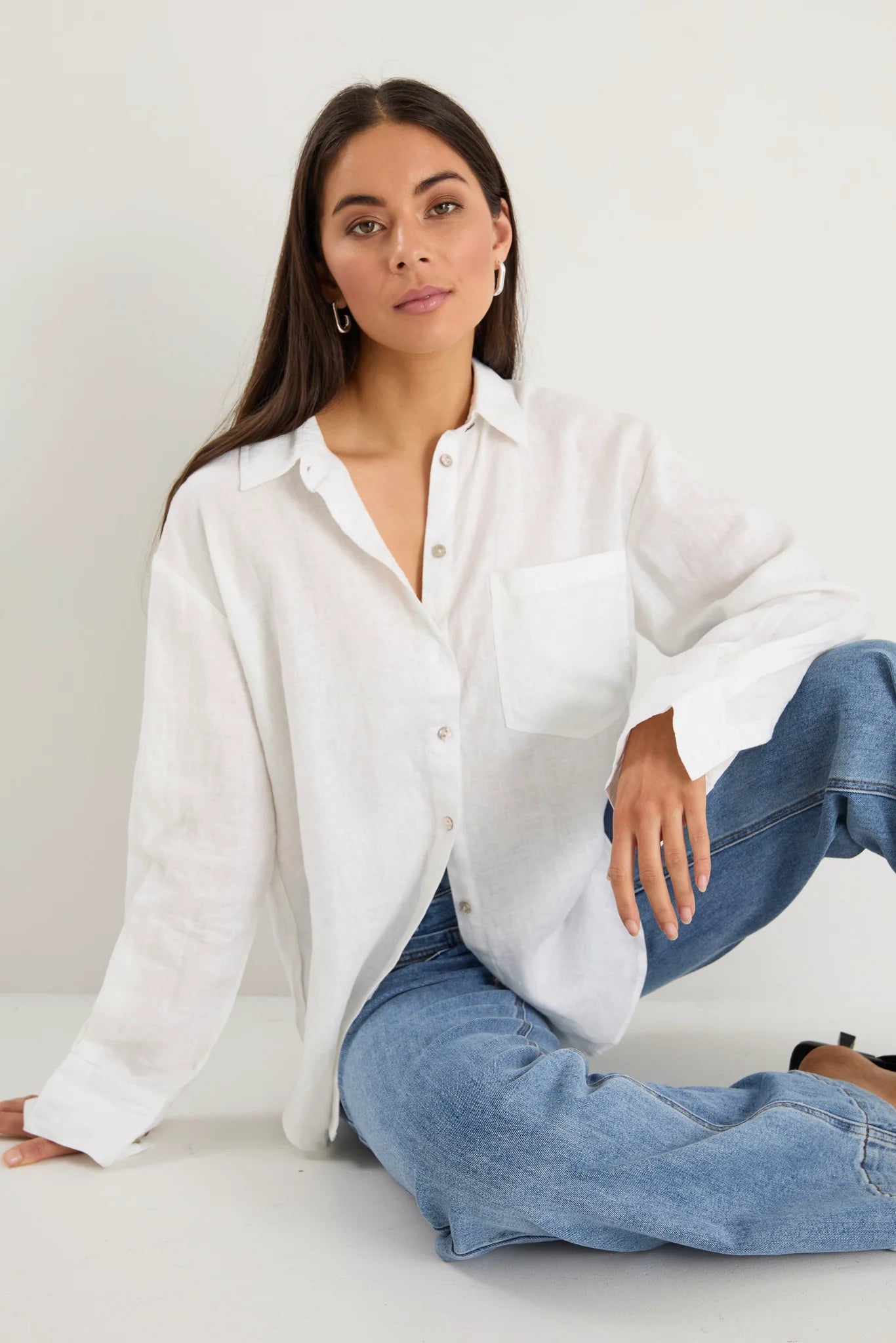 RE:UNION OPTIMUM OVERSIZED SHIRT - WHITE