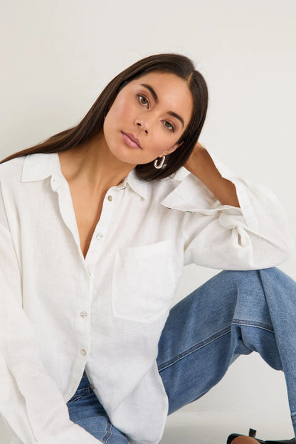 RE:UNION OPTIMUM OVERSIZED SHIRT - WHITE