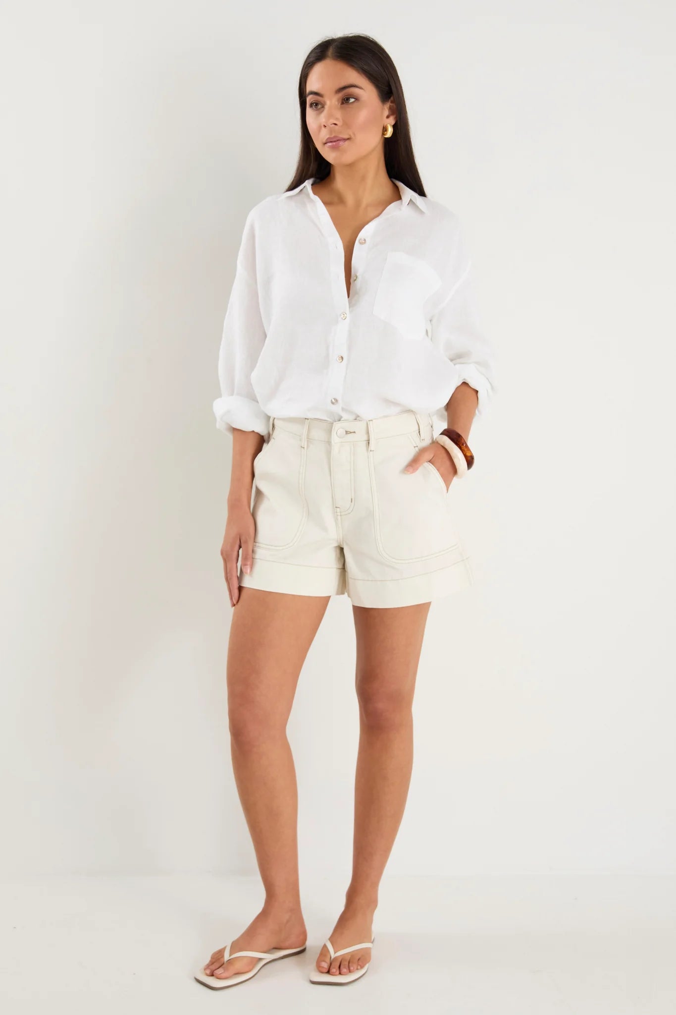 RE:UNION OPTIMUM OVERSIZED SHIRT - WHITE