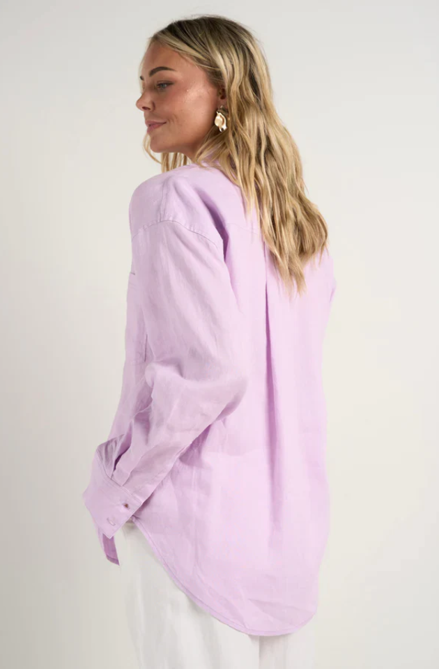 RE:UNION OPTIMUM OVERSIZED SHIRT - LILAC