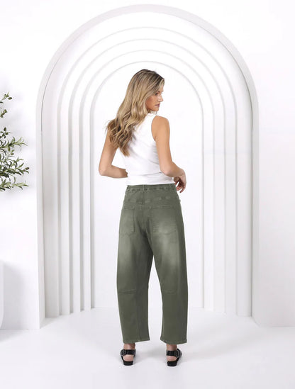 MONACO JEANS - LEO BARREL JEANS - KHAKI