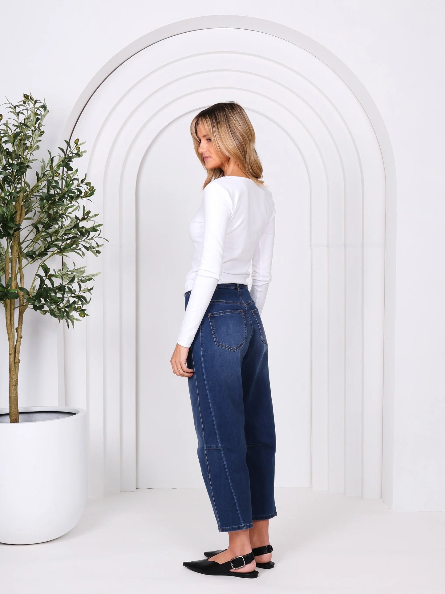 MONACO JEANS - TONI BARREL JEANS - BLUE