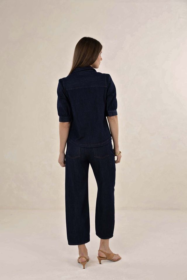 HUMIDITY LIFESTYLE IVY BARREL JEAN - DARK BLUE