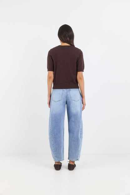 STORIES BE TOLD - EDITION KNIT TEE - CHOCOLATE