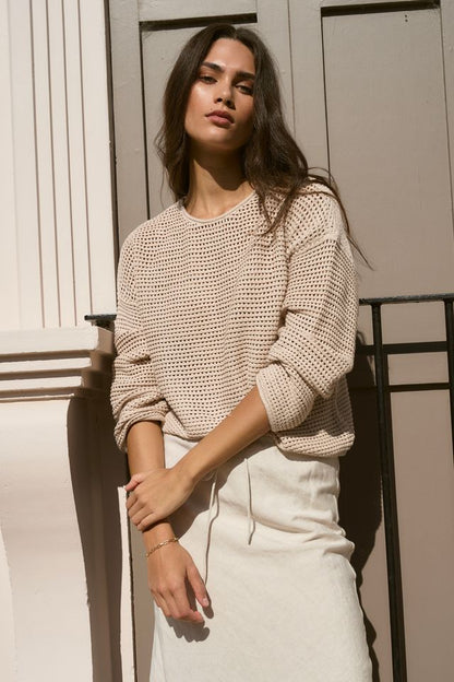 RE:UNION DAWN CROCHET JUMPER - STRING