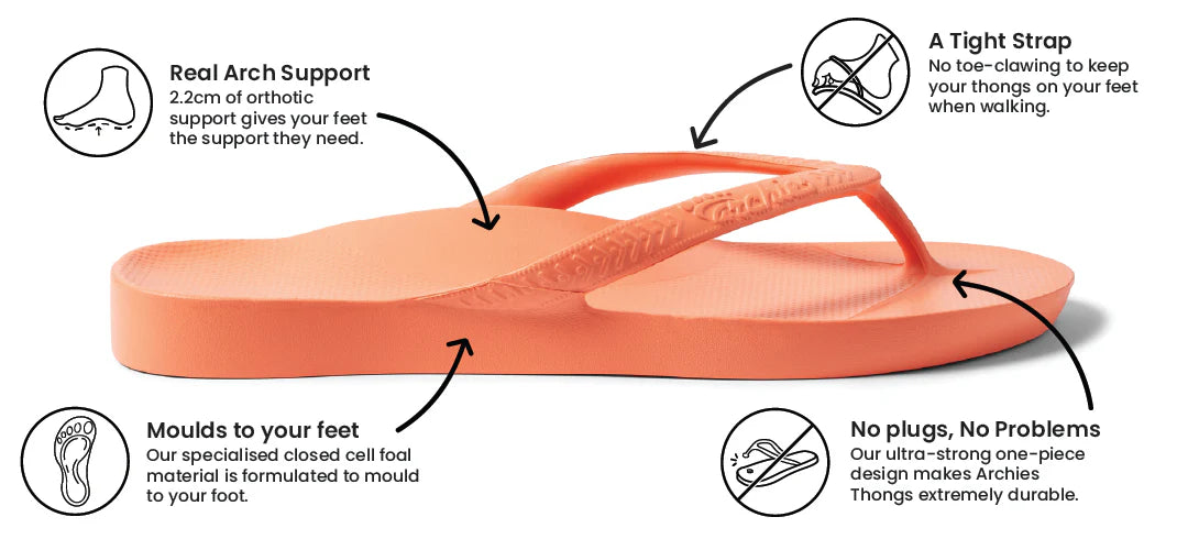 ARCHIES FOOTWEAR JANDALS - PEACH