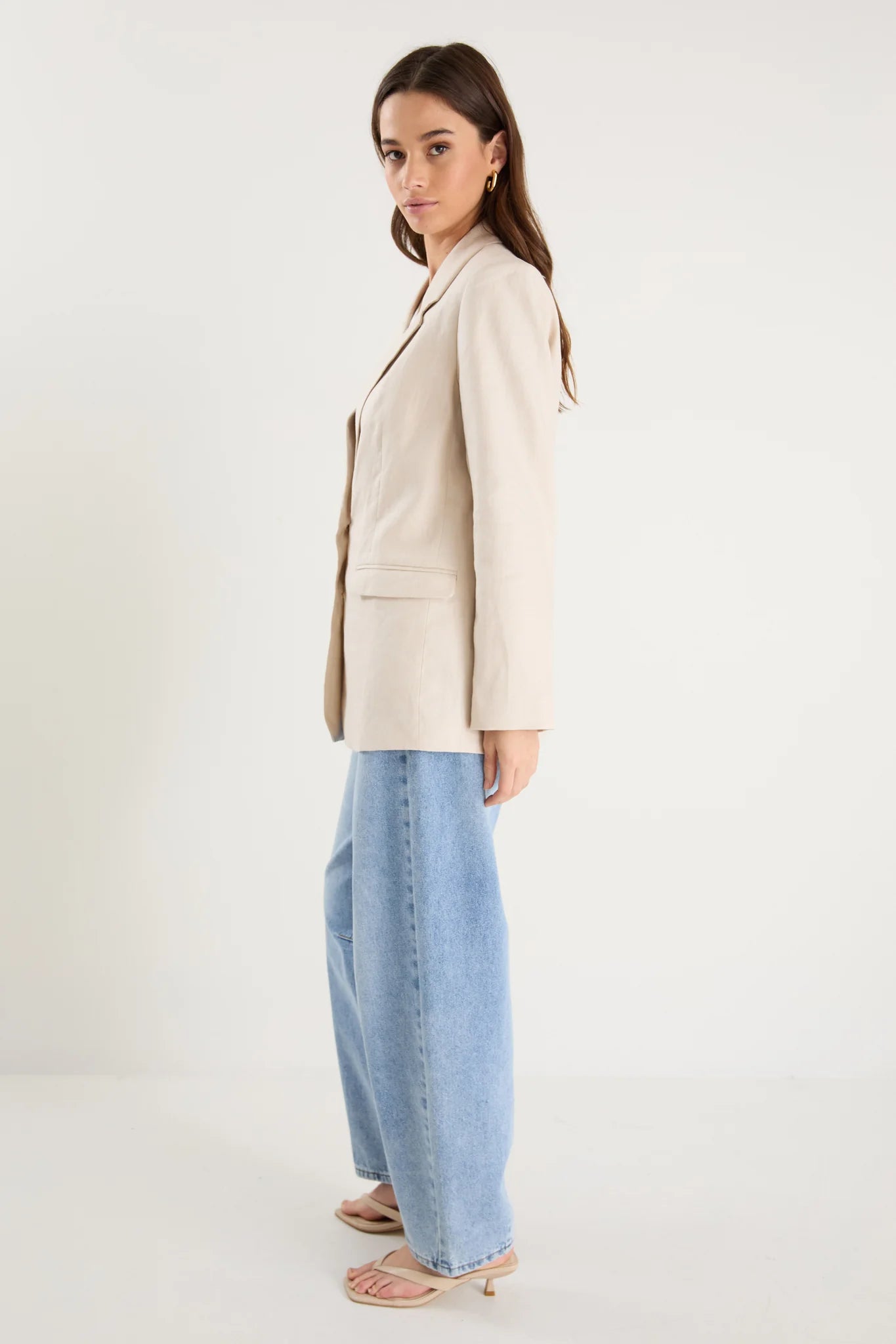 RE:UNION LABEL - PILLAR BLAZER - CREAM
