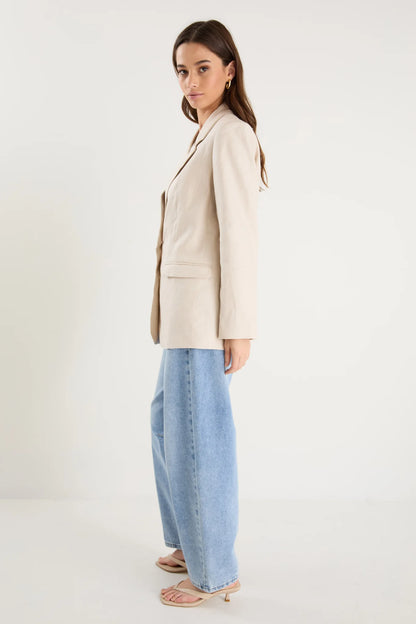 RE:UNION LABEL - PILLAR BLAZER - CREAM