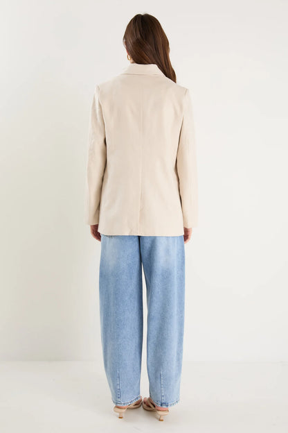 RE:UNION LABEL - PILLAR BLAZER - CREAM