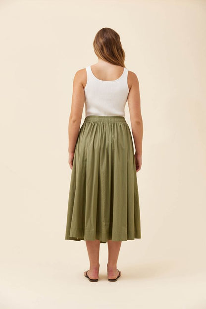 ISLE OF MINE ROSA MAXI SKIRT - SAGE