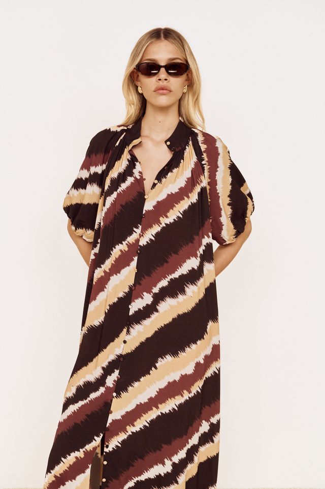 MINK PINK GRETA MAXI DRESS - STRIPE