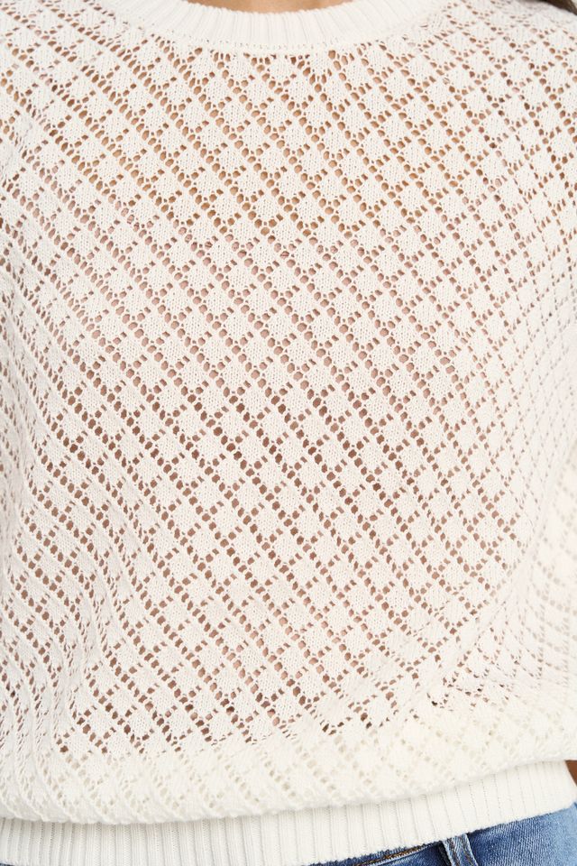 IVY & JACK DAPPLE LACE TEE - IVORY