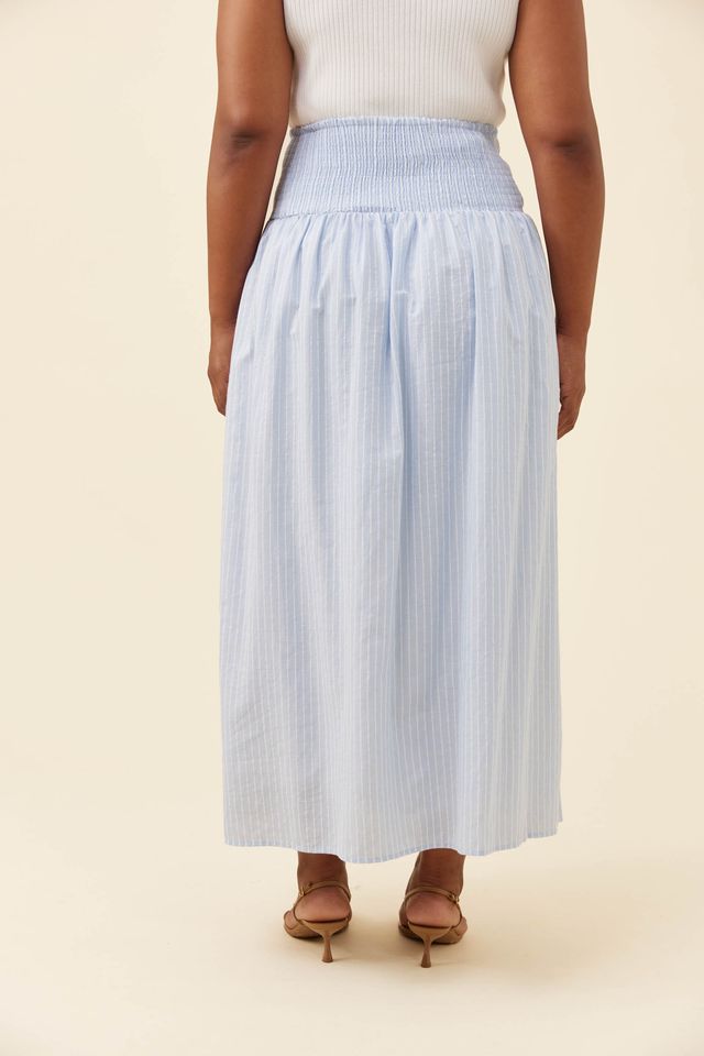 ISLE OF MINE LYNDELL MAXI SKIRT - LIGHT BLUE