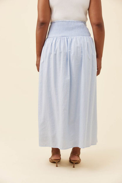 ISLE OF MINE LYNDELL MAXI SKIRT - LIGHT BLUE