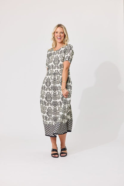 LEMON TREE DESIGN - MADONNA DRESS - BLACK PERSIAN