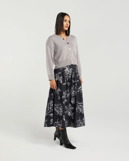 ET ALIA POPPY CARDI - PEBBLE