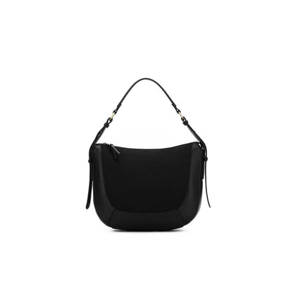 BLACK CAVIAR FLEUR BLACK SUEDETTE TOP HADLE HANDBAG SK-01961