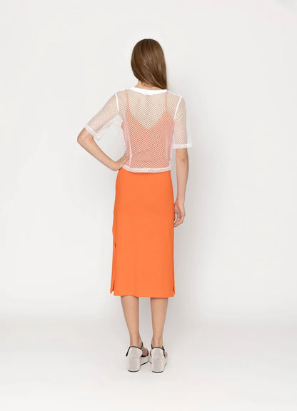 TWO BY TWO ARROW MESH TOP - WHITE