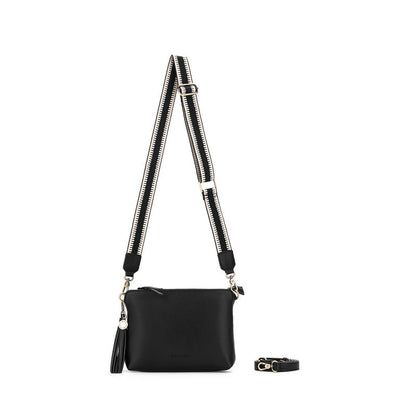 BLACK CAVIAR BAGS - CALLIE 3 CROSSBODY - BLACK