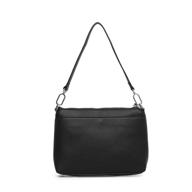 BLACK CAVIAR BAGS - BECKY FLAP CROSSBODY - BLACK