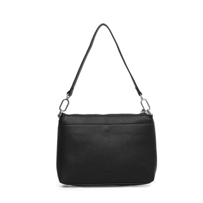 BLACK CAVIAR BAGS - BECKY FLAP CROSSBODY - BLACK