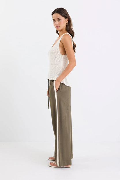 STORIES TO BE TOLD TOWNIE WIDE LEG PANTS - OLIVE