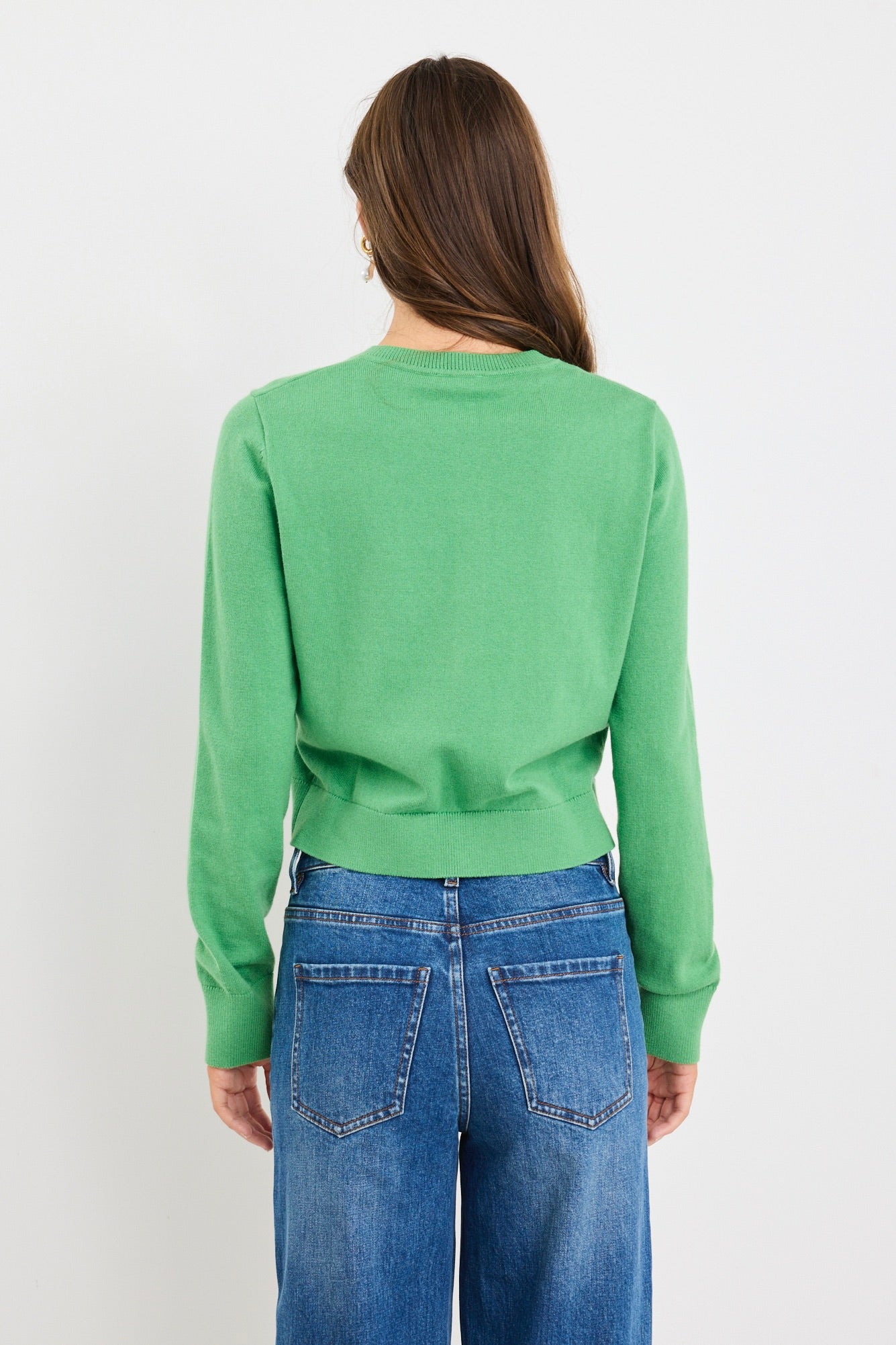 AMONG THE BRAVE REPLICA CREWNECK CARDIGAN - APPLE