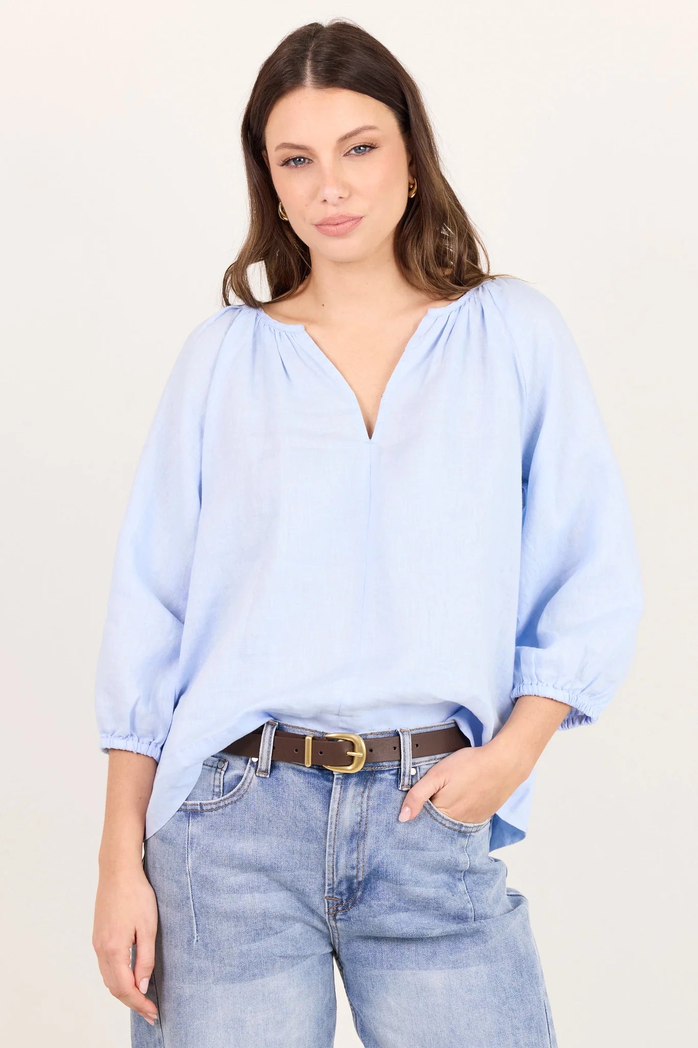 RE:UNION LABEL - REVOLUTIONARY LS TOP - ICE BLUE