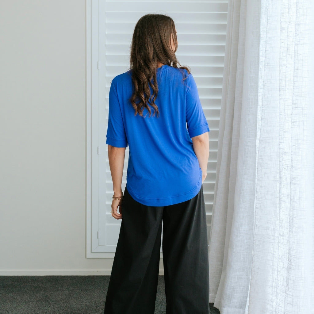 MOKE NZ - RUBY TEE - DAZZLING BLUE