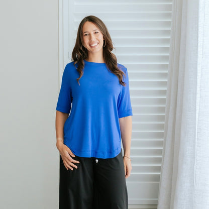 MOKE NZ - RUBY TEE - DAZZLING BLUE