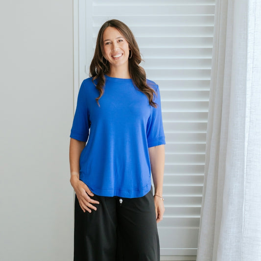 MOKE NZ - RUBY TEE - DAZZLING BLUE