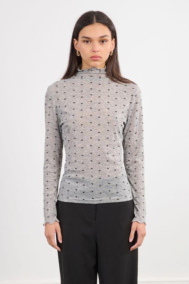 LILI SIDONIO KNITTED UNDERSWEATER - DARK GREY