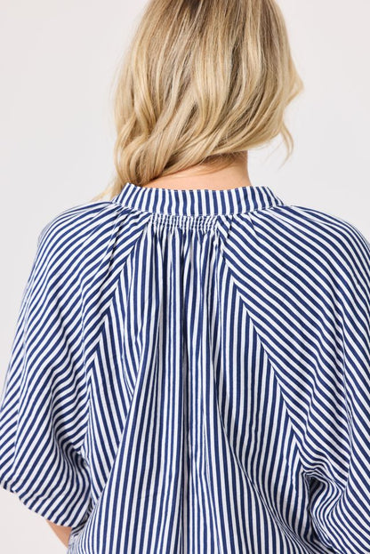 LEMON TREE DESIGN - MANUELA TOP - NAVY STRIPE