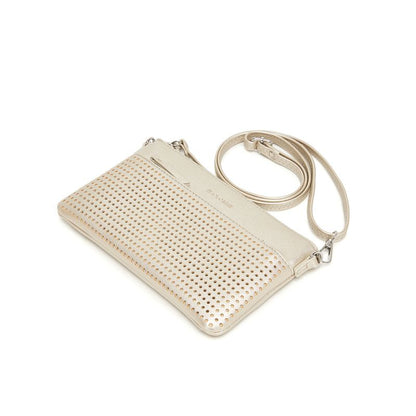 BLACK CAVIAR BAGS - MILLA CROSSBODY/CLUTCH - GOLD