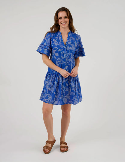 STELLA & GEMMA EUGENIE DRESS - CORFU COBALT