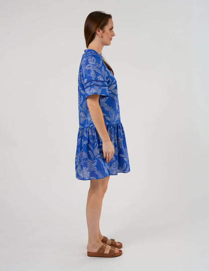 STELLA & GEMMA EUGENIE DRESS - CORFU COBALT