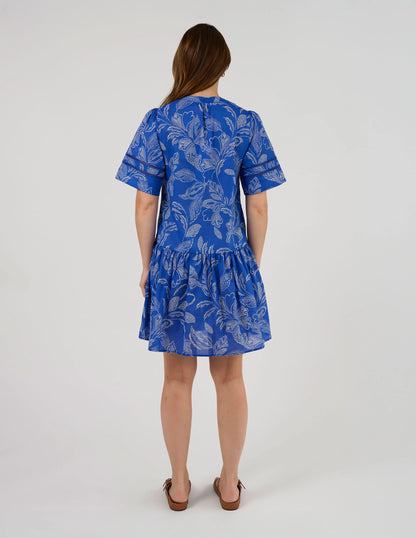 STELLA & GEMMA EUGENIE DRESS - CORFU COBALT