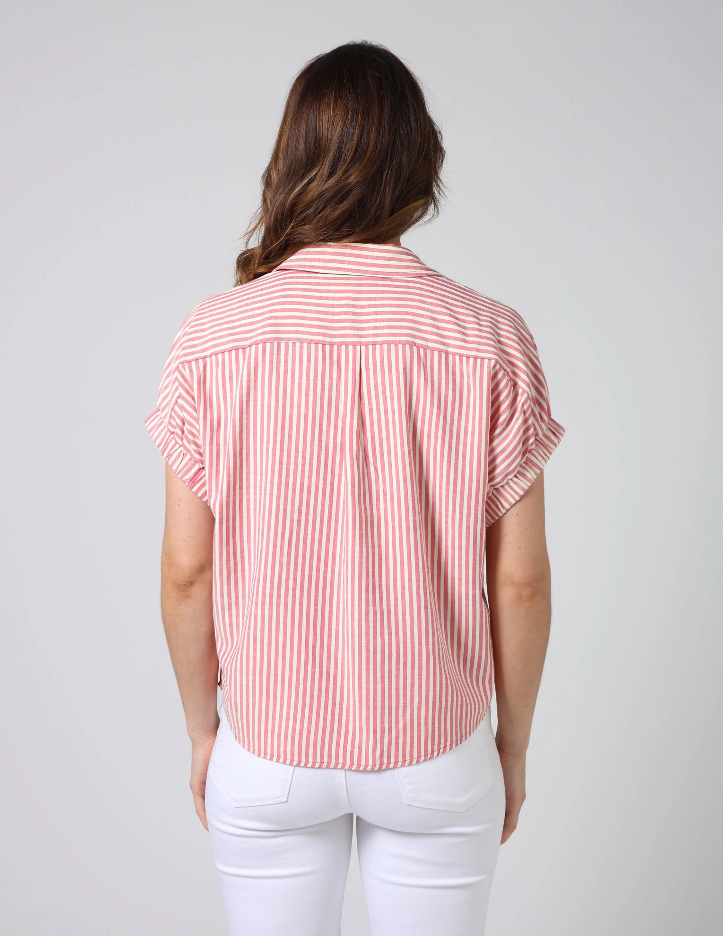 STELLA & GEMMA GISELE SHIRT - RASPBERRY