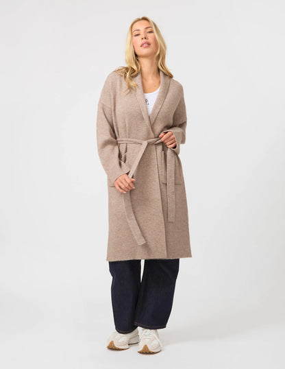 STELLA & GEMMA MIA CARDIGAN - OAT MARLE