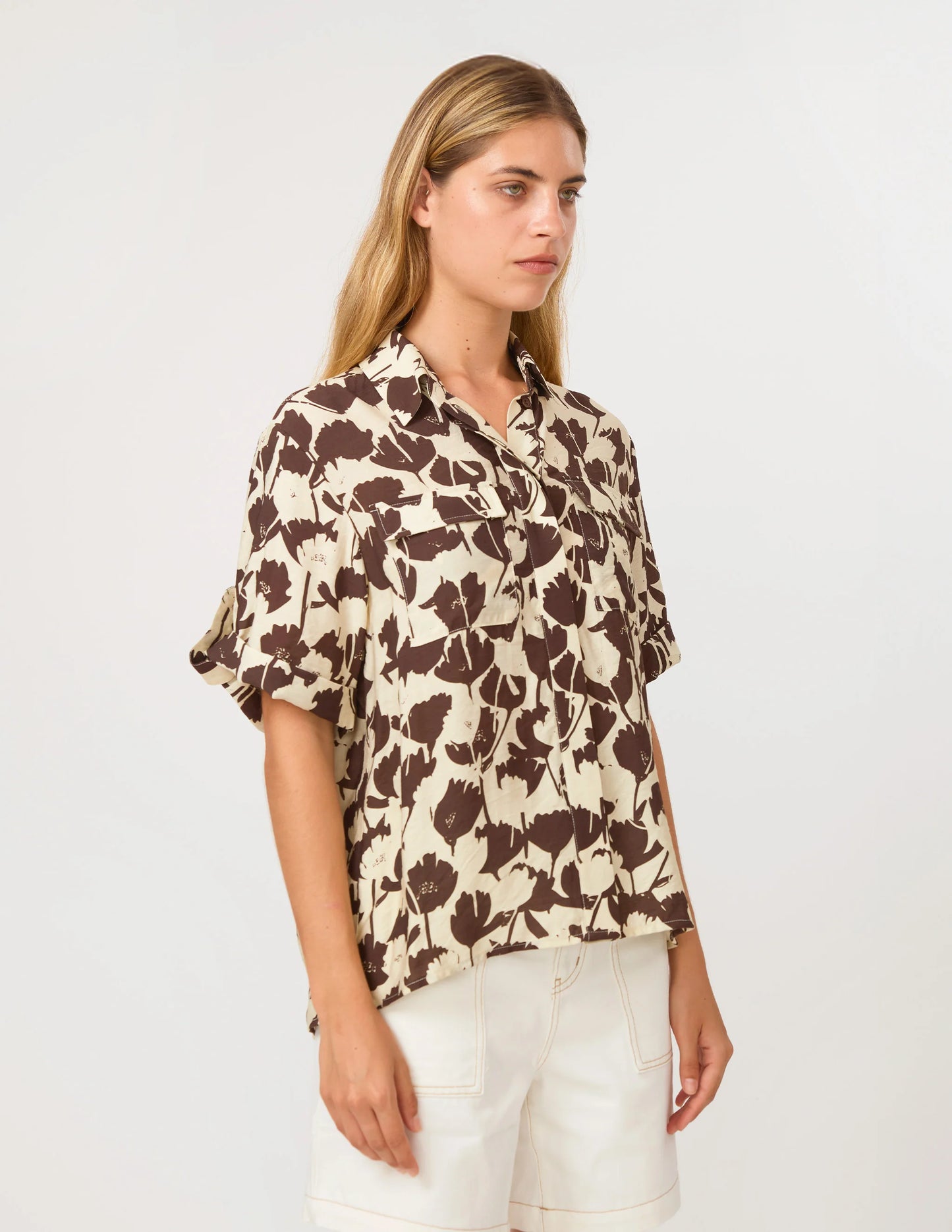 STELLA & GEMMA UTAH SHIRT - CHOCOLATE BOUQUET